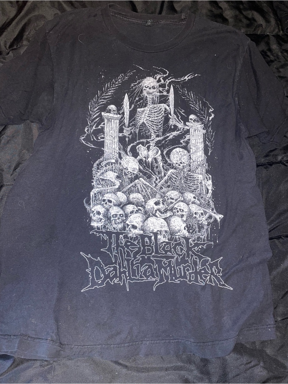 The Black dahlia murder Graphic Skeleton Skull Band Tee size large